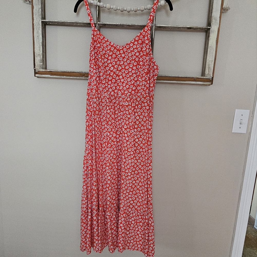 Old Navy Floral Dress Adjustable Straps Women's Size Medium